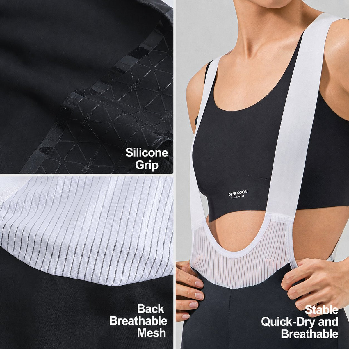 Women's Quick-Dry Touring Chamois Road Cycling Bib Shorts — product story image 05 of 22
