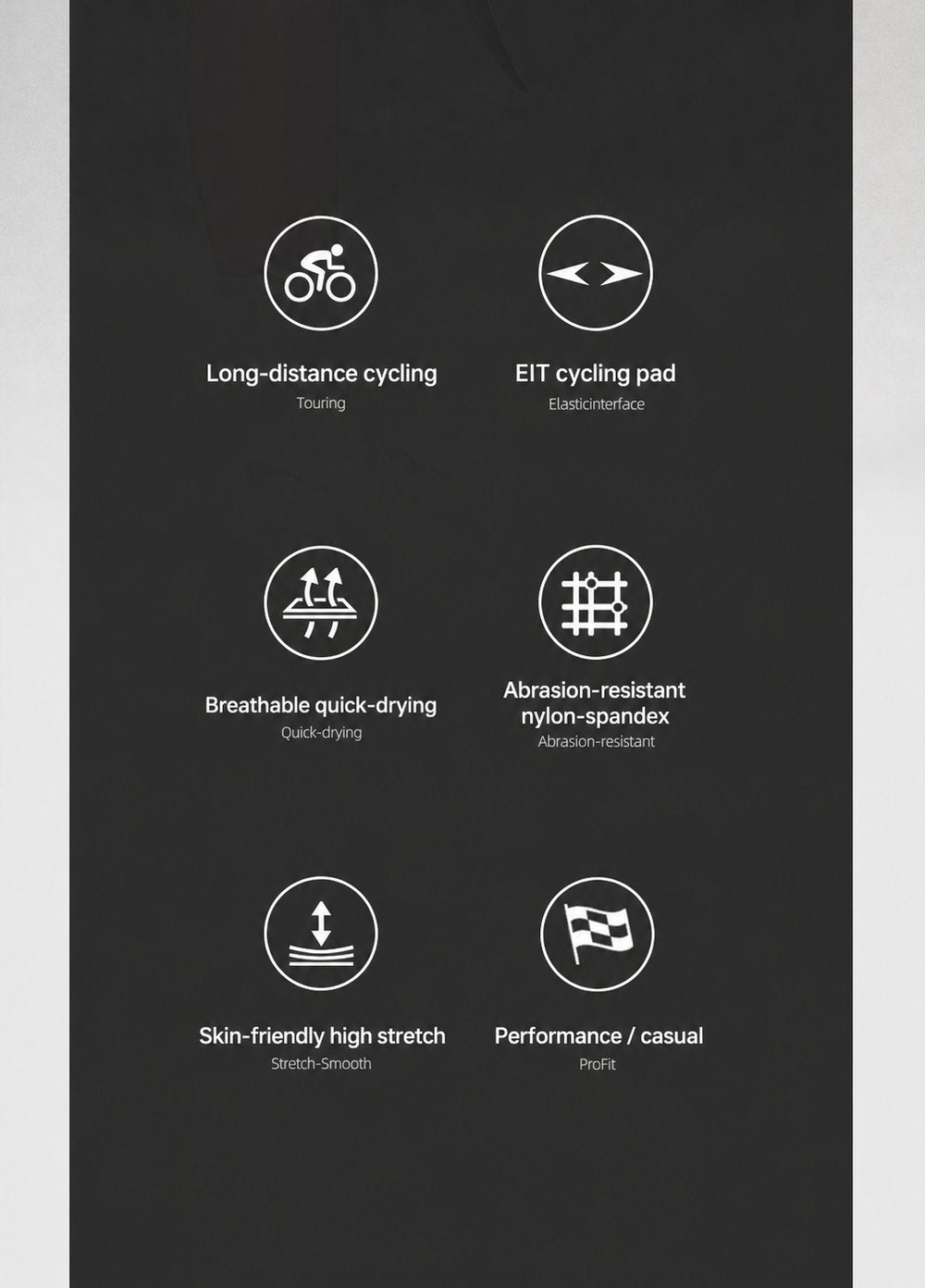 Women's Quick-Dry Touring Chamois Road Cycling Bib Shorts — product story image 09 of 22