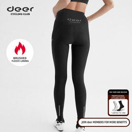 Women's Fleece-Lined Endurance-Chamois Road Cycling Bib Tights — thumbnail 1 of 31