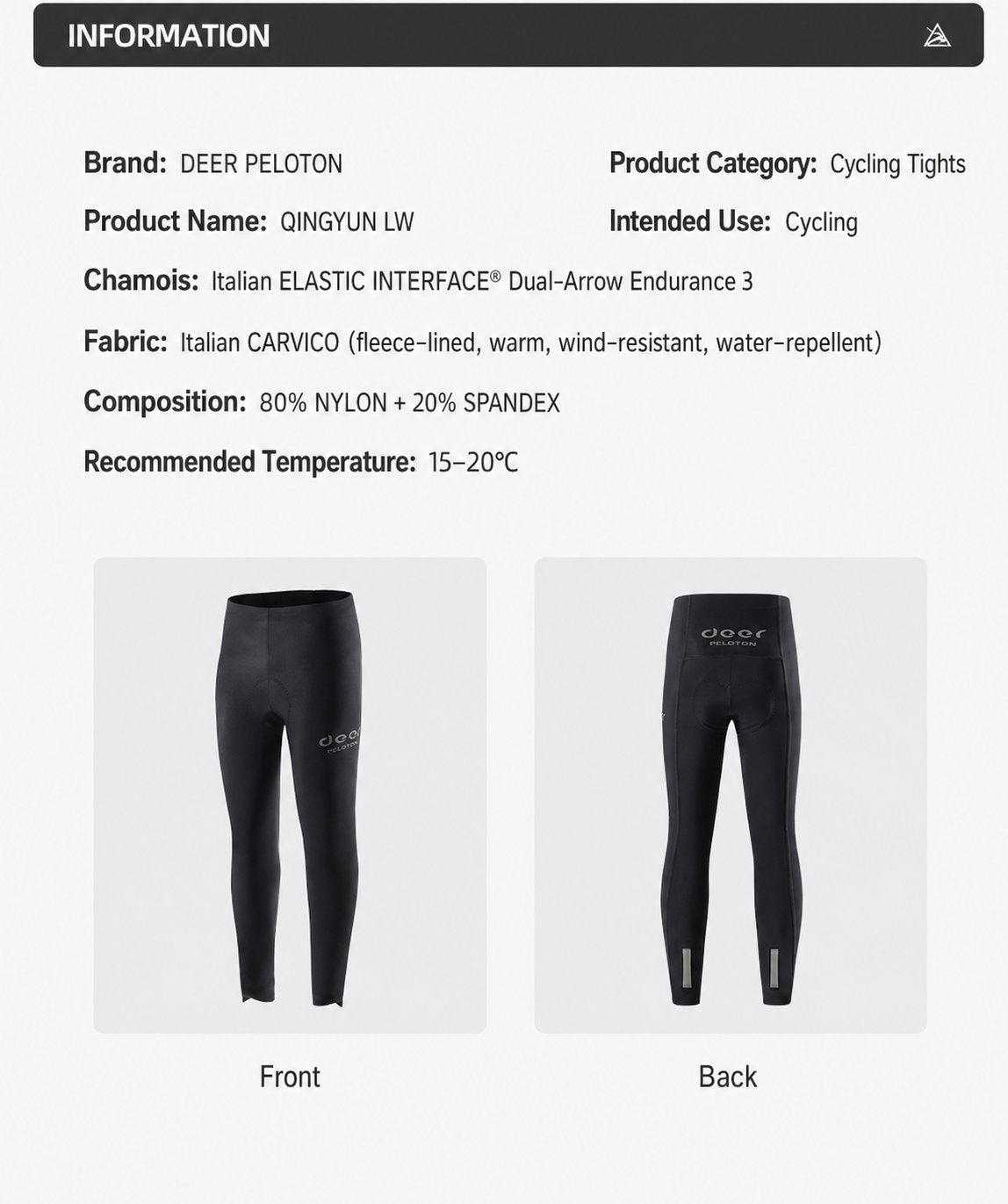 Women's Fleece-Lined Endurance-Chamois Road Cycling Bib Tights — product story image 08 of 31
