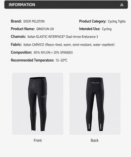 Women's Fleece-Lined Endurance-Chamois Road Cycling Bib Tights — thumbnail 8 of 31