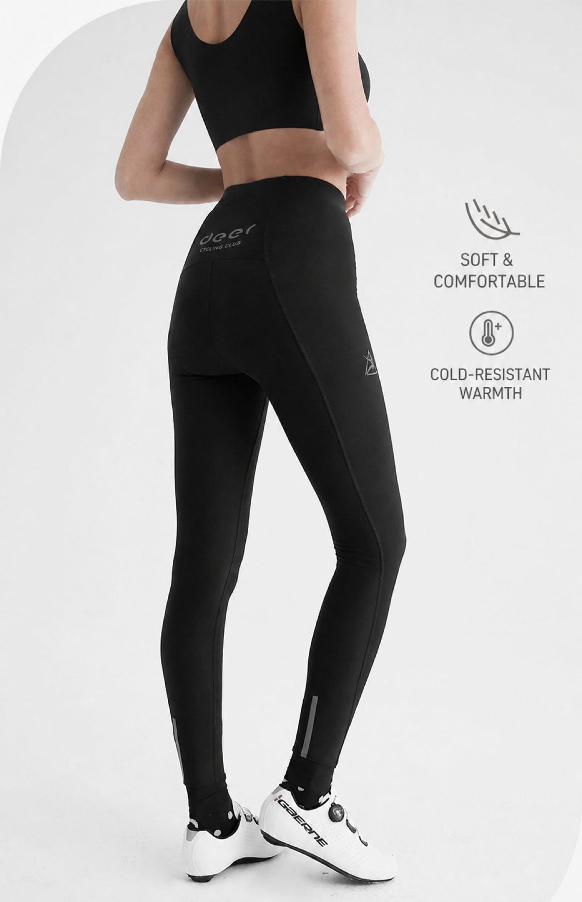 Women's Fleece-Lined Endurance-Chamois Road Cycling Bib Tights — product story image 11 of 31