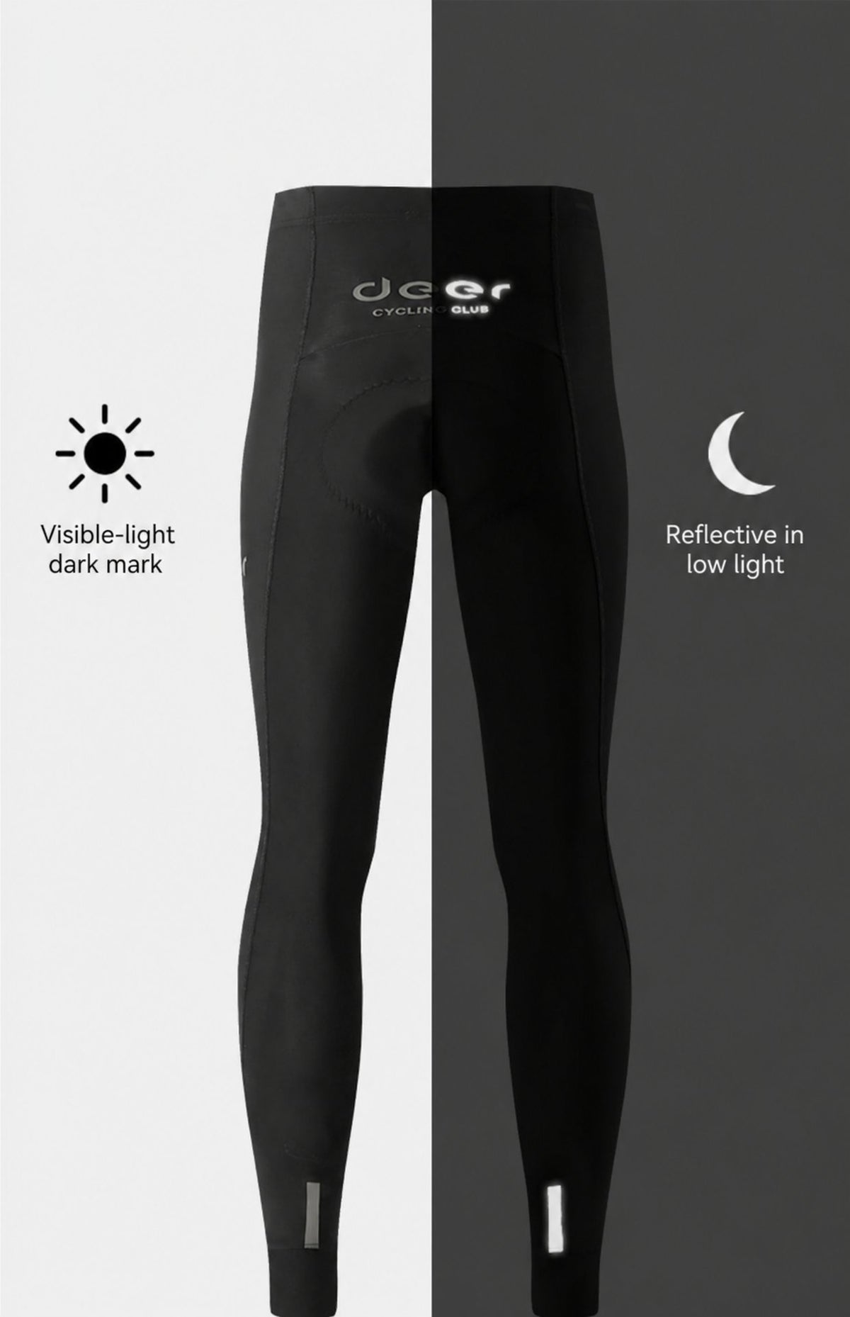 Men's Fleece-Lined Wind-Resistant Road Cycling Bib Tights — product story image 23 of 31