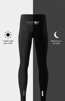 Men's Fleece-Lined Wind-Resistant Road Cycling Bib Tights — thumbnail 23 of 31