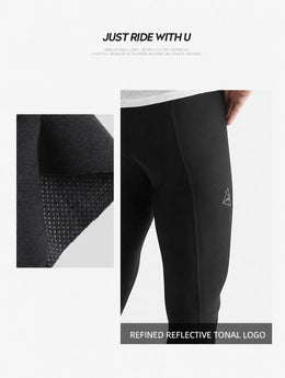 Men's Fleece-Lined Wind-Resistant Road Cycling Bib Tights — thumbnail 29 of 31