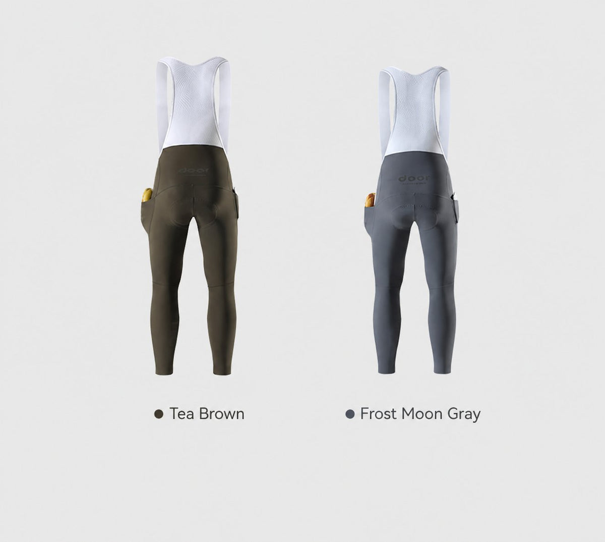 Brushed-Fleece Water-Repellent Men's Cycling Bib Tights — 4 Options