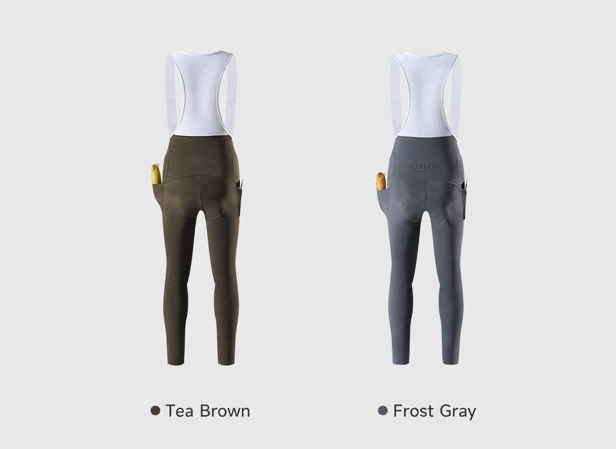 Brushed-Fleece Water-Repellent Women's Cycling Bib Tights — 5 Options