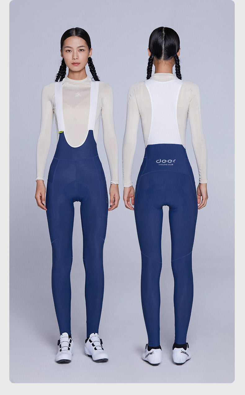 Brushed-Fleece Water-Repellent Women's Cycling Bib Tights — 5 Options