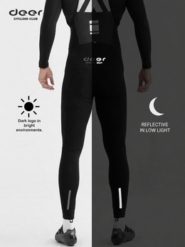 Men's Dual-Density Chamois Spring/Fall Cycling Bib Tights — thumbnail 6 of 33