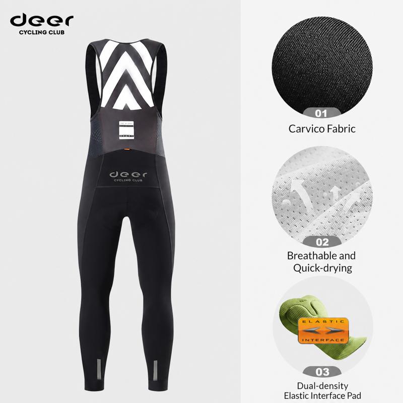 Men's Dual-Density Chamois Spring/Fall Cycling Bib Tights — product story image 07 of 33