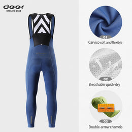 Men's Dual-Density Chamois Spring/Fall Cycling Bib Tights — thumbnail 8 of 33