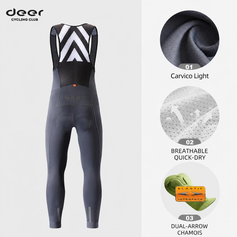 Men's Dual-Density Chamois Spring/Fall Cycling Bib Tights — product story image 09 of 33