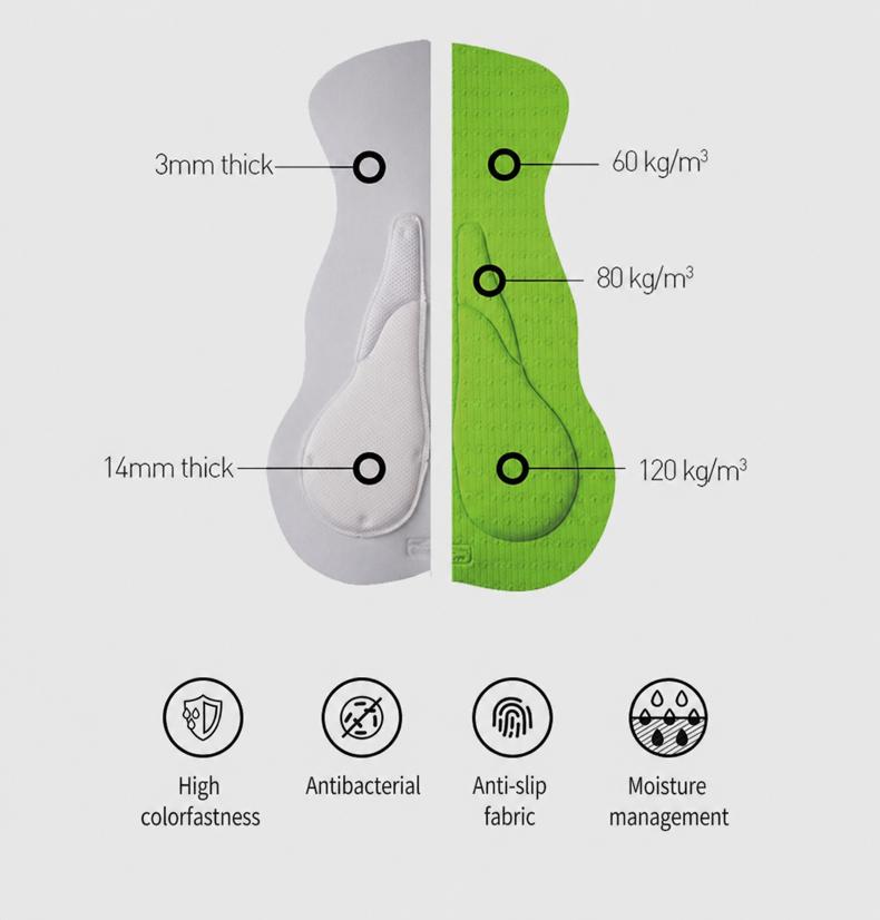 Men's Dual-Density Chamois Spring/Fall Cycling Bib Tights — product story image 24 of 33