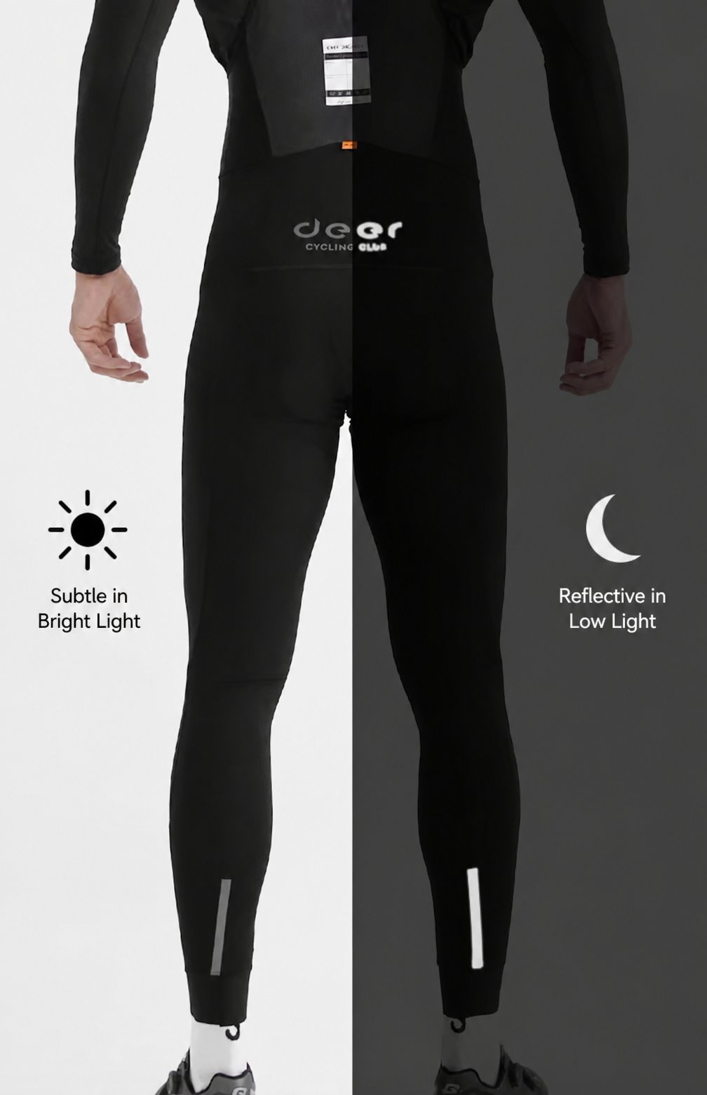 Men's Dual-Density Chamois Spring/Fall Cycling Bib Tights — product story image 26 of 33