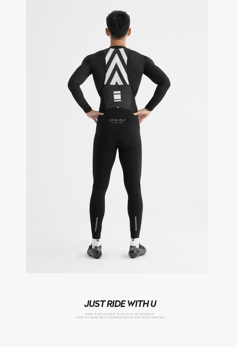 Men's Dual-Density Chamois Spring/Fall Cycling Bib Tights — product story image 30 of 33