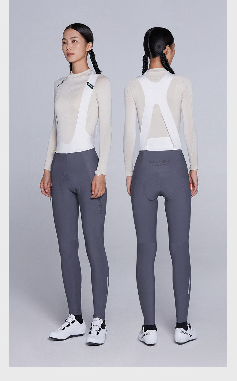 Women's Quick-Release Fleece-Lined Fall/Winter Cycling Bib Tights — product story image 26 of 26