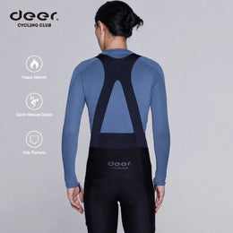 Men's Quick-Release Fleece-Lined Cold-Weather Cycling Bib Tights — thumbnail 1 of 29