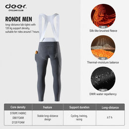 Men's Quick-Release Fleece-Lined Cold-Weather Cycling Bib Tights — thumbnail 7 of 29