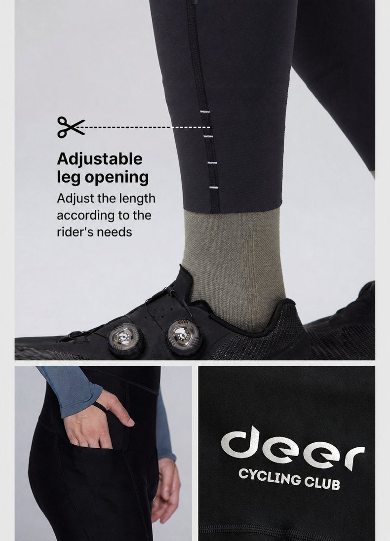 Men's Quick-Release Fleece-Lined Cold-Weather Cycling Bib Tights — product story image 26 of 29