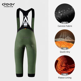 Women's Wind-Resistant Brushed Three-Quarter Cycling Bib Tights — thumbnail 8 of 43