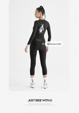 Women's Wind-Resistant Brushed Three-Quarter Cycling Bib Tights — thumbnail 31 of 43