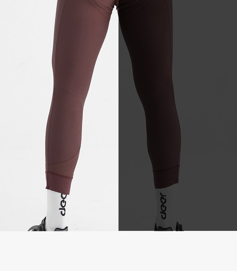 Men's Wind-Resistant Brushed Three-Quarter Cycling Bib Tights — product story image 25 of 40