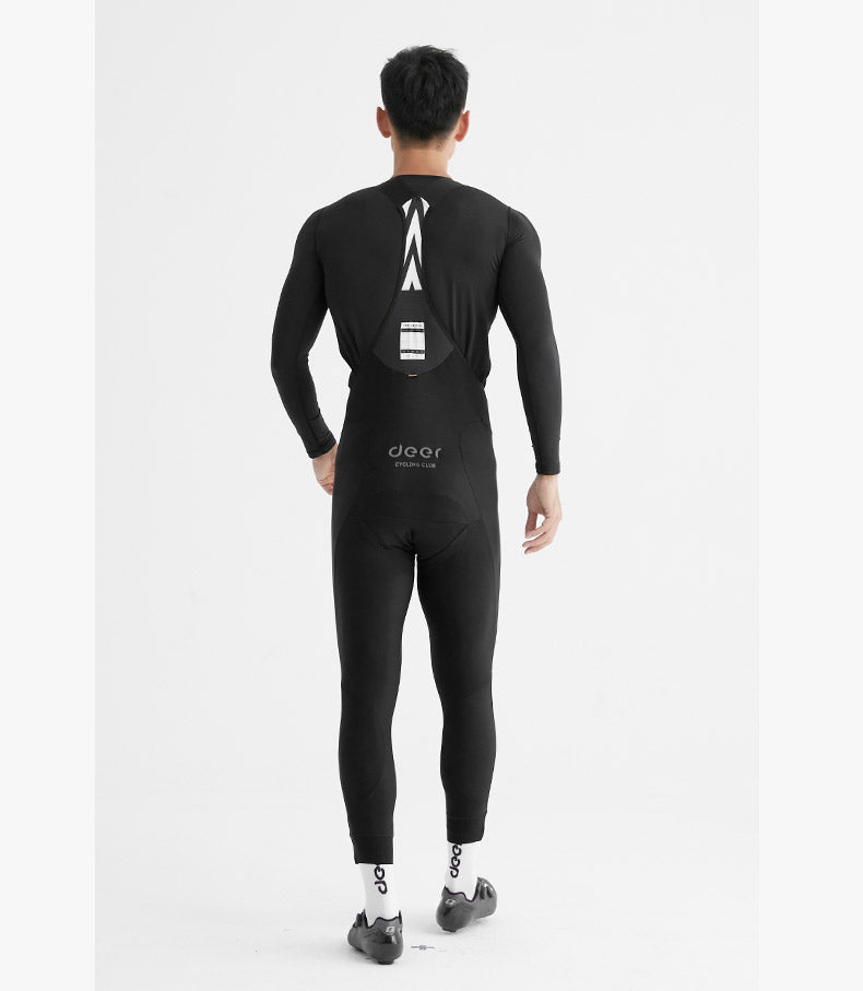 Men's Wind-Resistant Brushed Three-Quarter Cycling Bib Tights — product story image 29 of 40