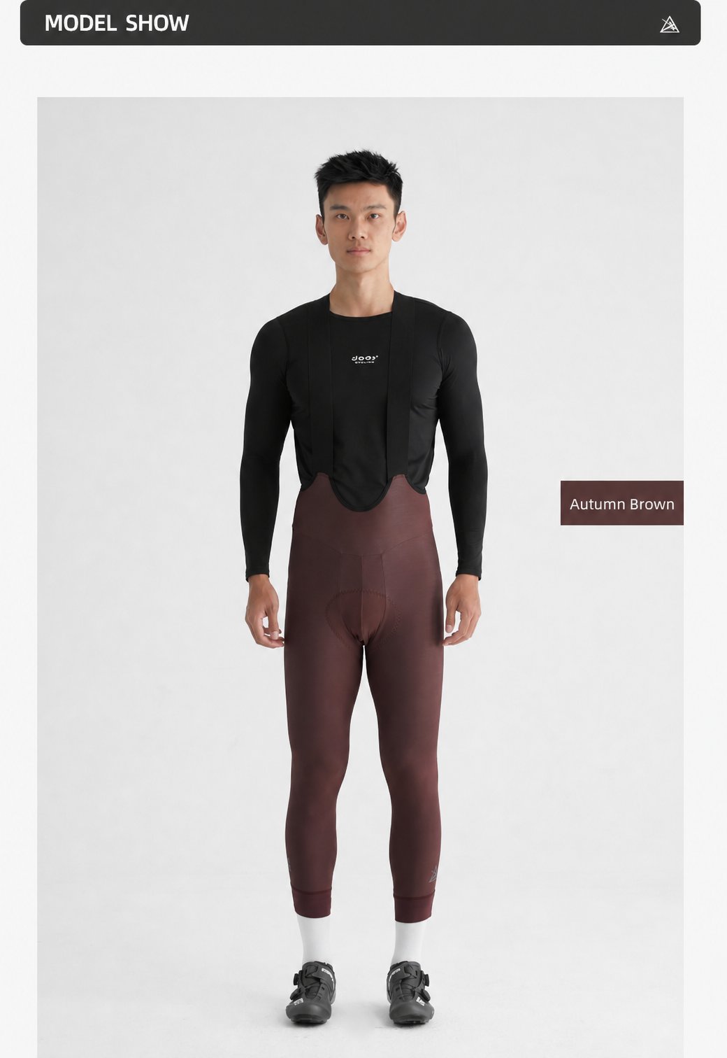 Men's Wind-Resistant Brushed Three-Quarter Cycling Bib Tights — product story image 35 of 40