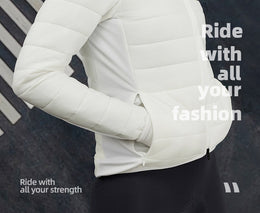 Women's Aerogel-Insulated Fleece-Collar Road Cycling Jacket — thumbnail 7 of 26