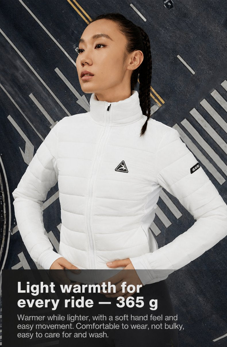 Women's Aerogel-Insulated Fleece-Collar Road Cycling Jacket — product story image 15 of 26