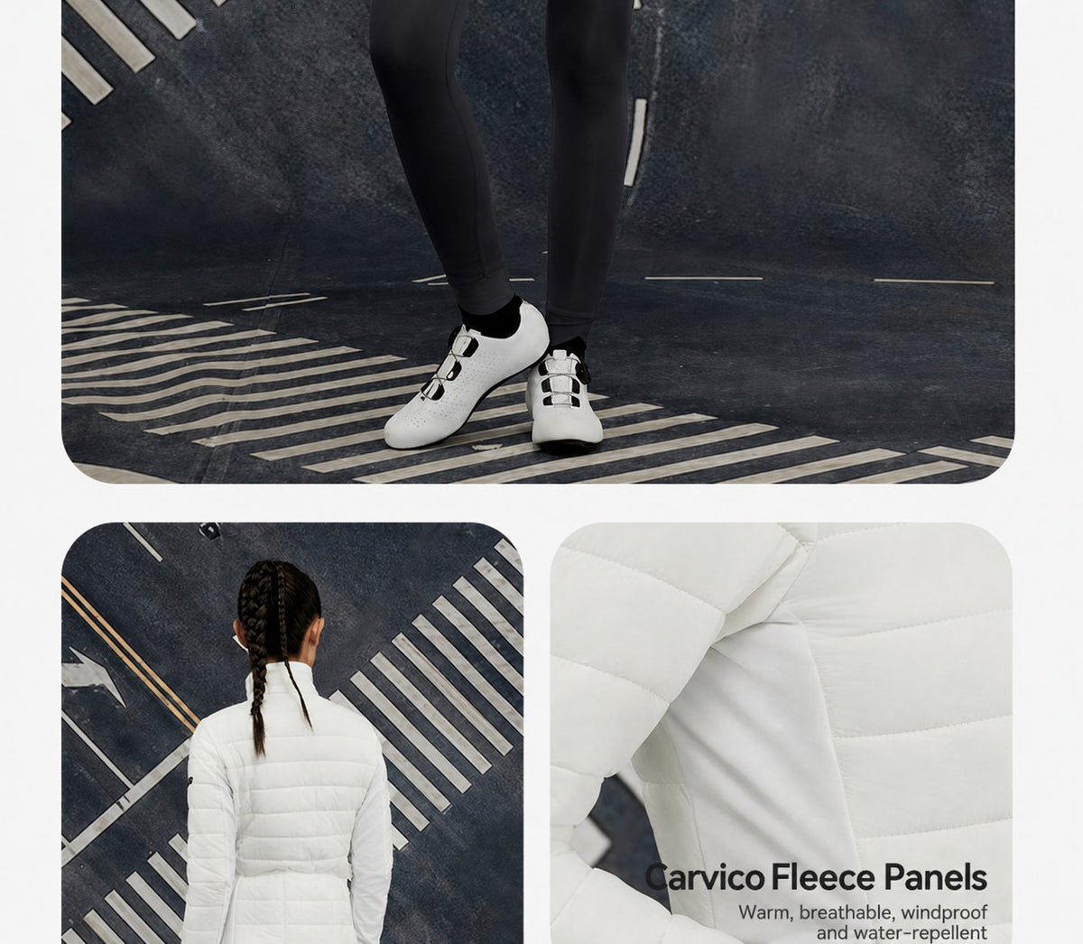 Women's Aerogel-Insulated Fleece-Collar Road Cycling Jacket — product story image 21 of 26