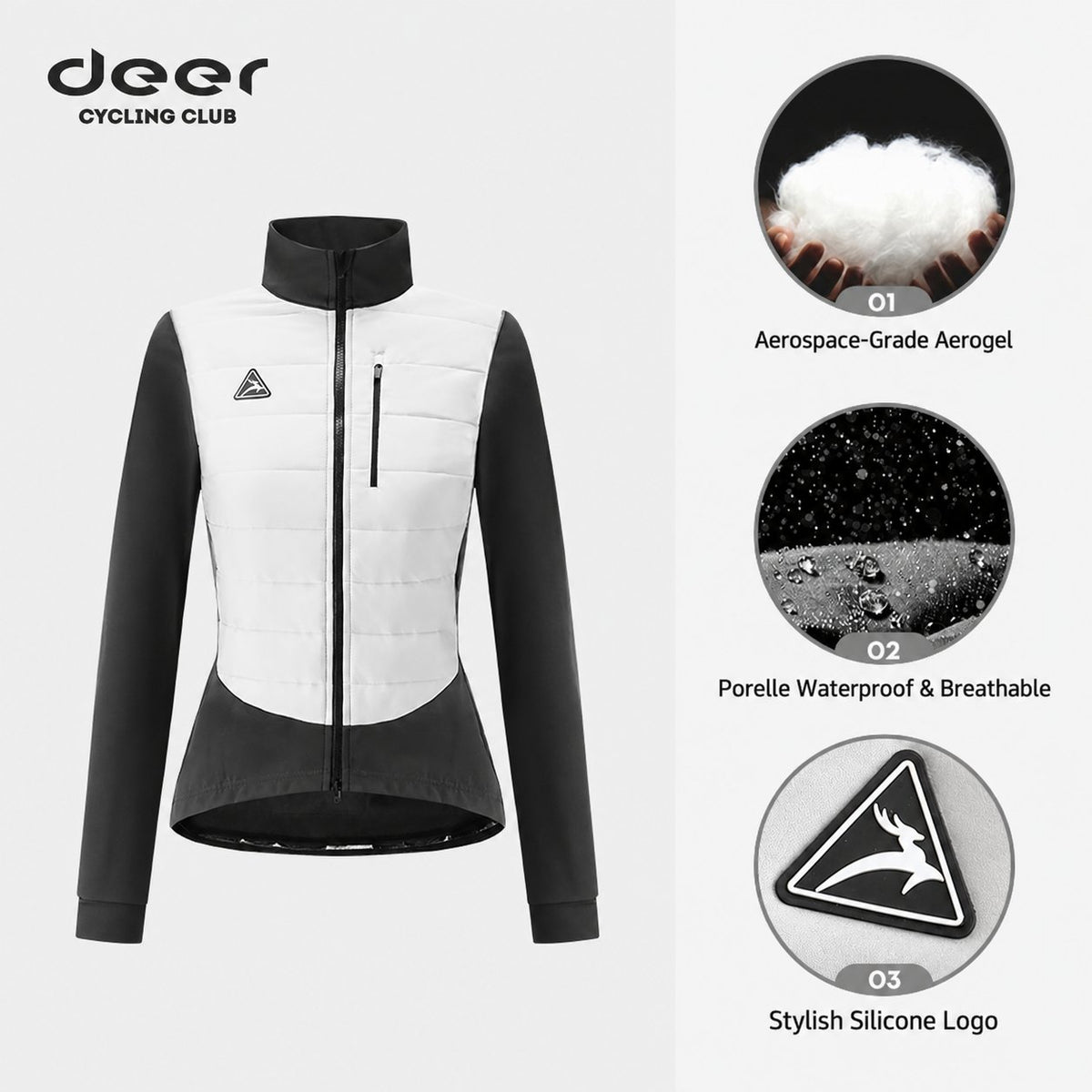 Wind-Resistant Water-Repellent Unisex Road Cycling Jacket — product story image 08 of 36