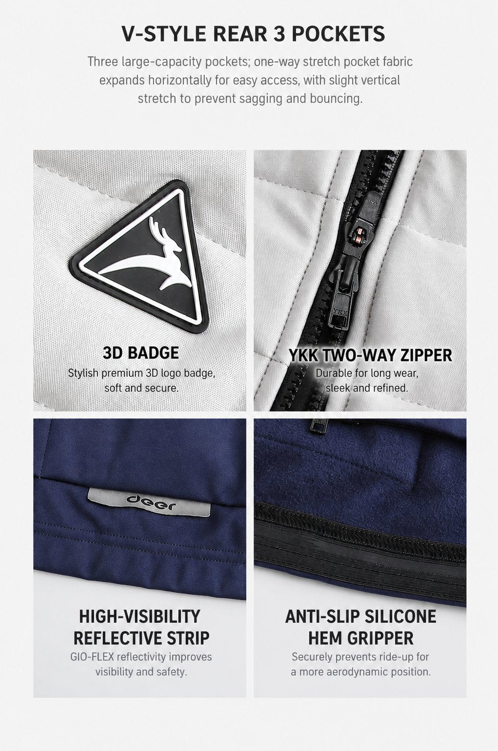 Wind-Resistant Water-Repellent Unisex Road Cycling Jacket — product story image 36 of 36