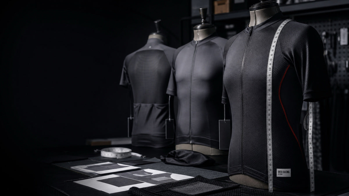Illustrative team-kit fit and apparel review for a coordinated rider program