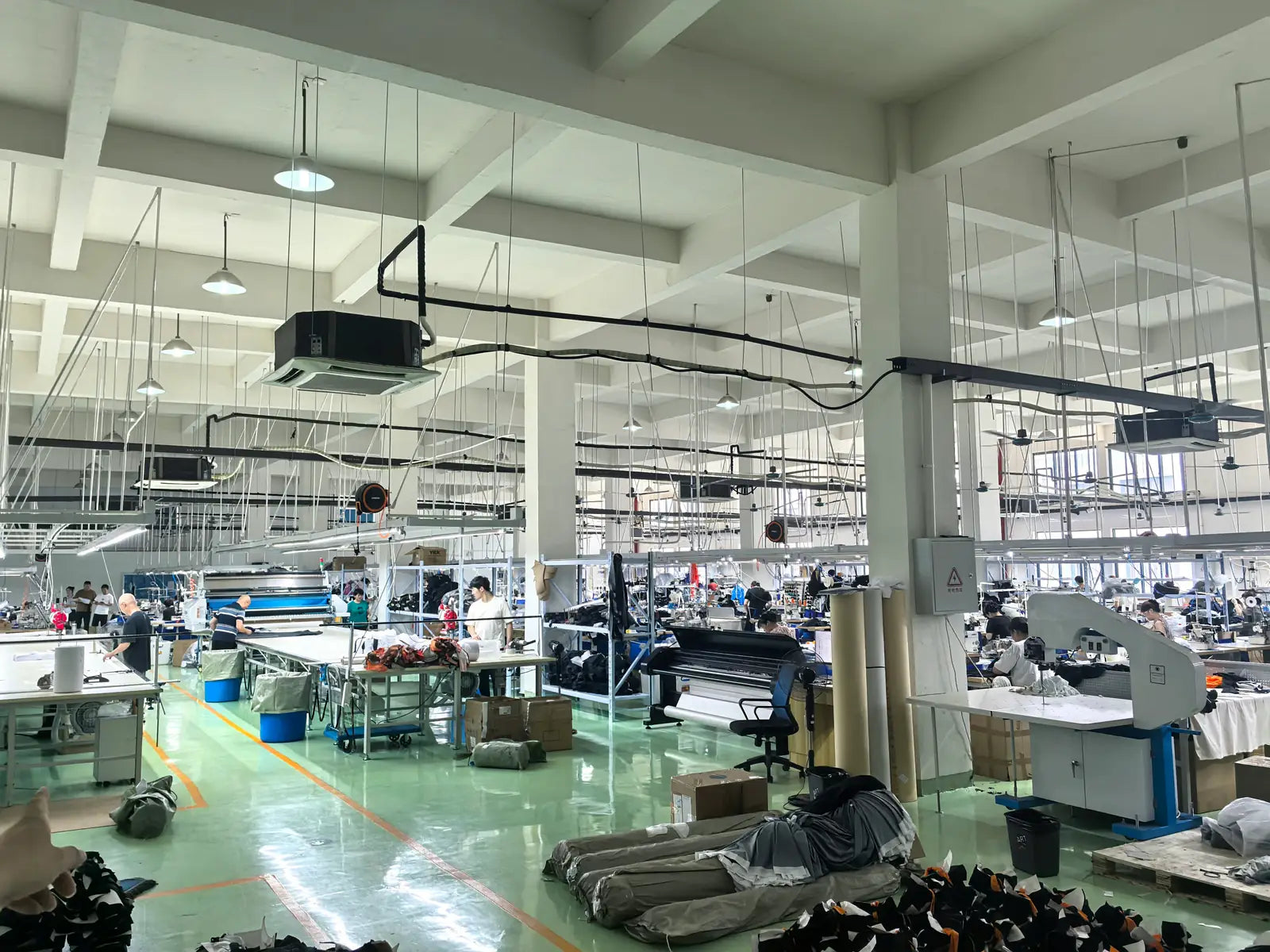 Cutting production context at a DEER production partner facility.