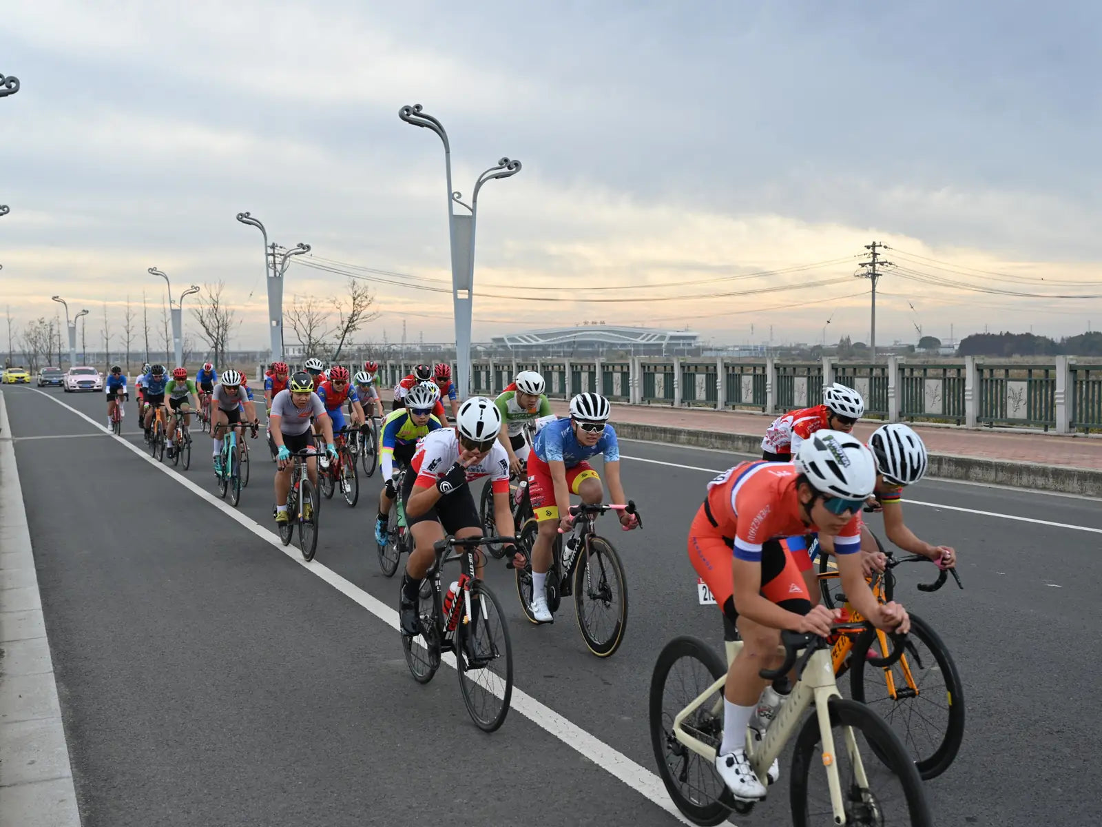 Cycling team route
