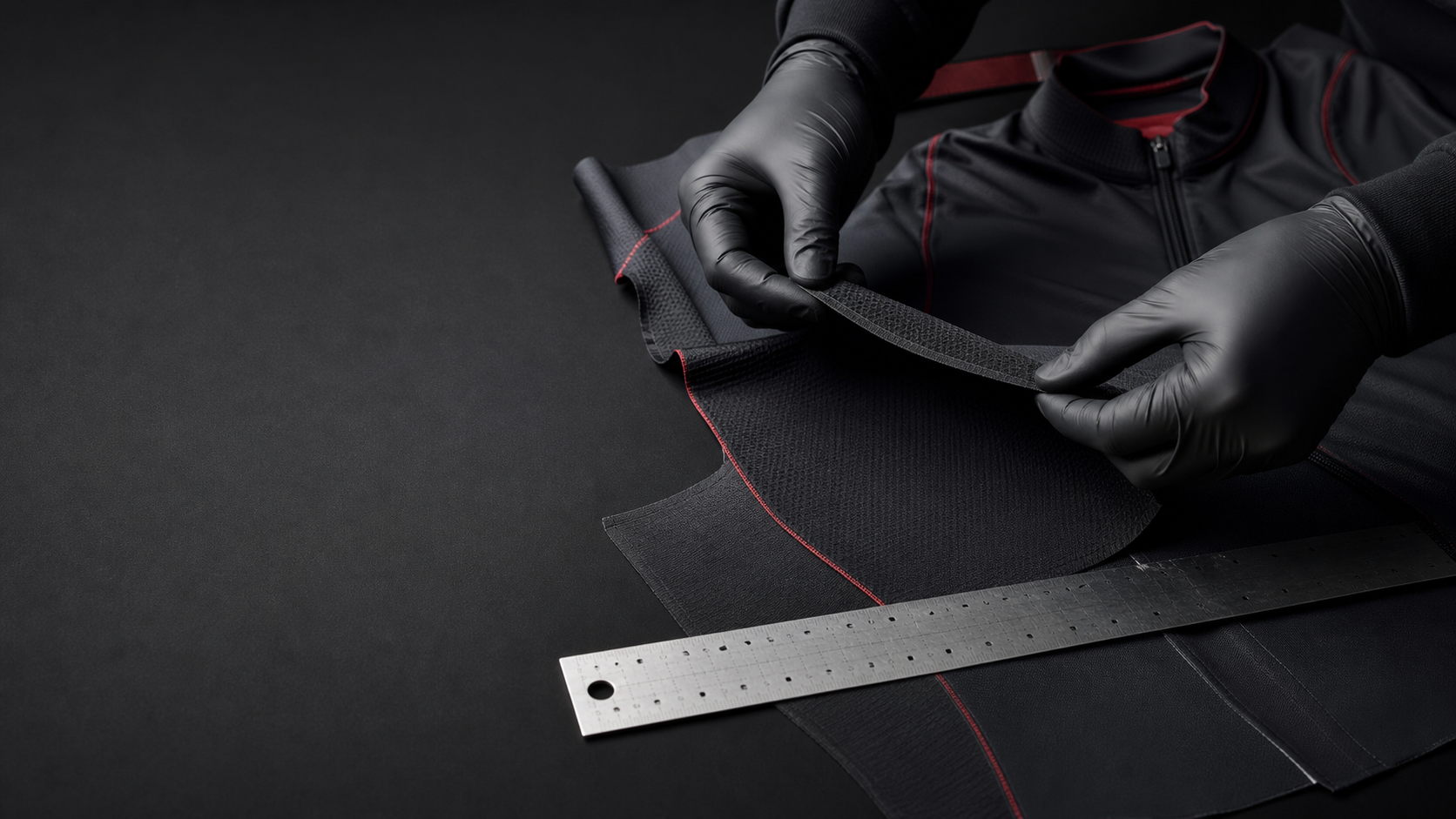 Illustrative cycling apparel artwork workbench with color and layout references