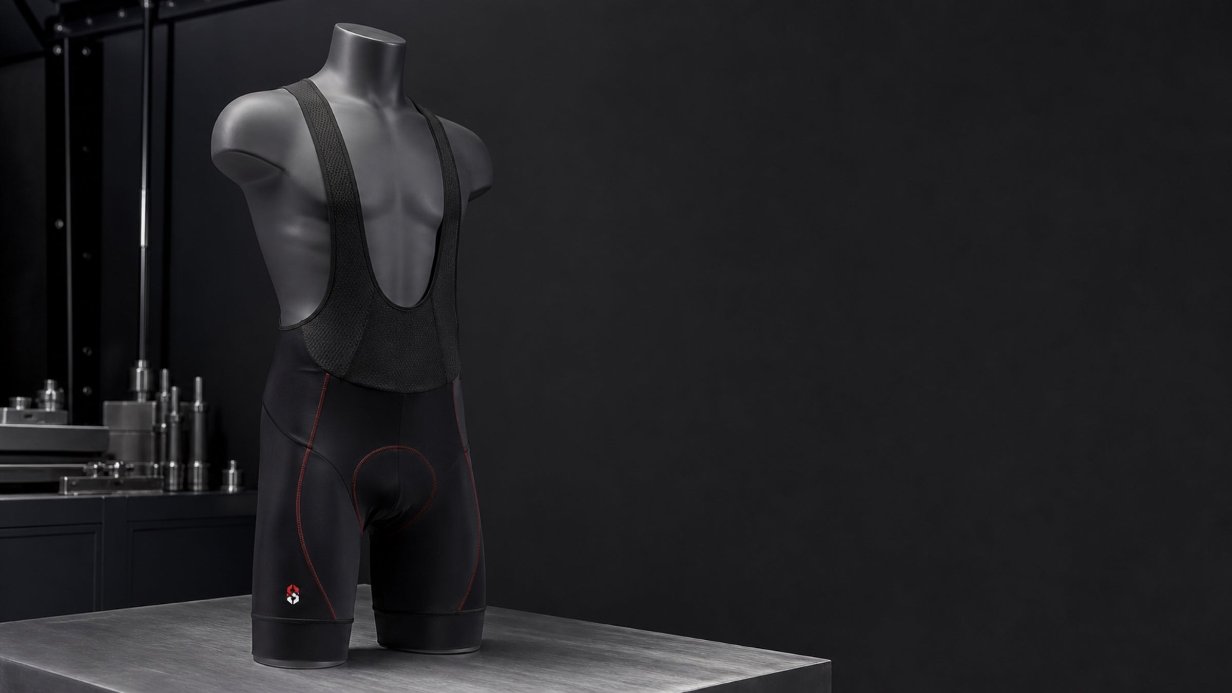 Illustrative DEER CRUISE custom bib-short product-system visual